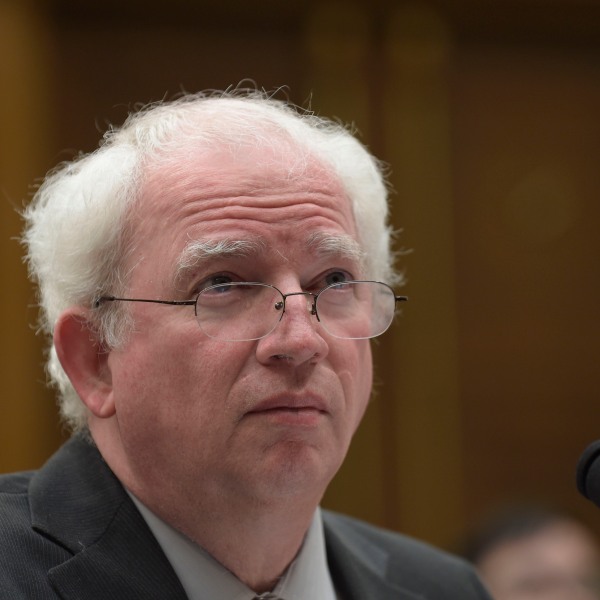 FILE - Chapman School of Law professor John Eastman testifies on Capitol Hill in Washington, March 16, 2017. An effort to disbar Eastman, who devised ways to keep former President Donald Trump in the White House after his defeat the 2020 election, will begin Tuesday, June 20, 2023, in Los Angeles. Eastman is expected to spend the day testifying before the State Bar of California in a proceeding that could result in him losing his license to practice law in the state. (AP Photo/Susan Walsh, File)